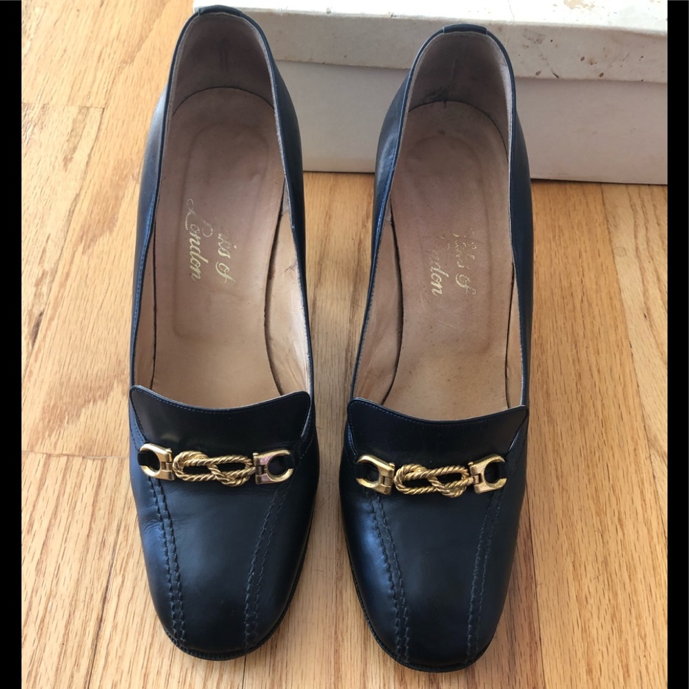 Vintage 1977 Italian high heel buckle shoes 36.5